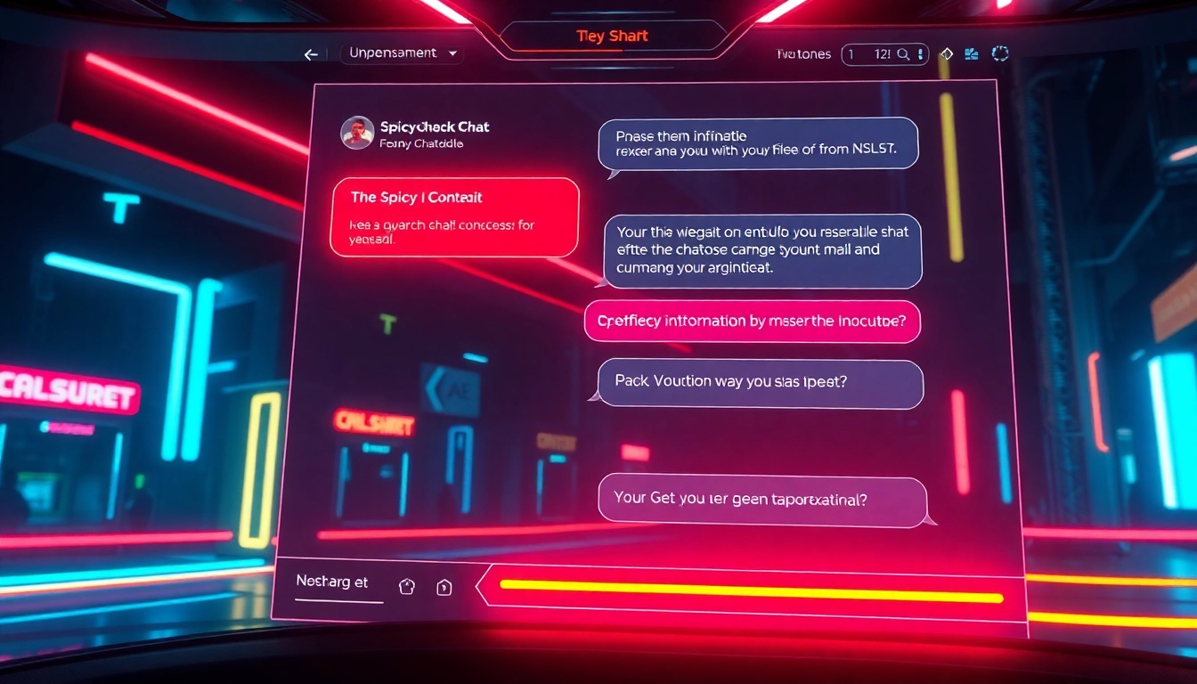 Dynamic spicychatai platform showcasing uncensored chat with realistic visuals for immersive roleplay experience, engaging AI interface for adults.
